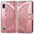 Coque Portefeuille Papillon Livre Cuir Etui Clapet pour Samsung Galaxy A10 Rose