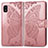 Coque Portefeuille Papillon Livre Cuir Etui Clapet pour Samsung Galaxy A10e Rose