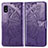 Coque Portefeuille Papillon Livre Cuir Etui Clapet pour Samsung Galaxy A10e Violet