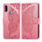 Coque Portefeuille Papillon Livre Cuir Etui Clapet pour Samsung Galaxy A11 Rose Rouge