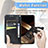 Coque Portefeuille Papillon Livre Cuir Etui Clapet pour Samsung Galaxy A15 4G Petit