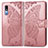 Coque Portefeuille Papillon Livre Cuir Etui Clapet pour Samsung Galaxy A2 Core A260F A260G Rose