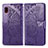 Coque Portefeuille Papillon Livre Cuir Etui Clapet pour Samsung Galaxy A20 SC-02M SCV46 Violet