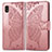 Coque Portefeuille Papillon Livre Cuir Etui Clapet pour Samsung Galaxy A21 SC-42A Rose