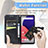 Coque Portefeuille Papillon Livre Cuir Etui Clapet pour Samsung Galaxy A22 5G SC-56B Petit