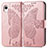 Coque Portefeuille Papillon Livre Cuir Etui Clapet pour Samsung Galaxy A22 5G SC-56B Rose