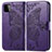 Coque Portefeuille Papillon Livre Cuir Etui Clapet pour Samsung Galaxy A22 5G Violet