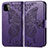 Coque Portefeuille Papillon Livre Cuir Etui Clapet pour Samsung Galaxy A22s 5G Violet