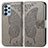 Coque Portefeuille Papillon Livre Cuir Etui Clapet pour Samsung Galaxy A23 4G Gris