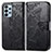 Coque Portefeuille Papillon Livre Cuir Etui Clapet pour Samsung Galaxy A23 4G Noir
