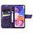 Coque Portefeuille Papillon Livre Cuir Etui Clapet pour Samsung Galaxy A23 5G Petit
