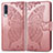 Coque Portefeuille Papillon Livre Cuir Etui Clapet pour Samsung Galaxy A30S Rose