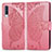 Coque Portefeuille Papillon Livre Cuir Etui Clapet pour Samsung Galaxy A30S Rose Rouge