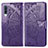 Coque Portefeuille Papillon Livre Cuir Etui Clapet pour Samsung Galaxy A30S Violet