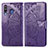 Coque Portefeuille Papillon Livre Cuir Etui Clapet pour Samsung Galaxy A40s Violet