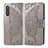 Coque Portefeuille Papillon Livre Cuir Etui Clapet pour Samsung Galaxy A41 SC-41A Gris