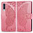 Coque Portefeuille Papillon Livre Cuir Etui Clapet pour Samsung Galaxy A50S Rose Rouge