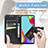 Coque Portefeuille Papillon Livre Cuir Etui Clapet pour Samsung Galaxy A52 4G Petit