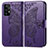 Coque Portefeuille Papillon Livre Cuir Etui Clapet pour Samsung Galaxy A52 4G Violet