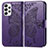 Coque Portefeuille Papillon Livre Cuir Etui Clapet pour Samsung Galaxy A53 5G Violet