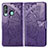 Coque Portefeuille Papillon Livre Cuir Etui Clapet pour Samsung Galaxy A60 Violet