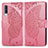 Coque Portefeuille Papillon Livre Cuir Etui Clapet pour Samsung Galaxy A70 Rose Rouge