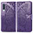 Coque Portefeuille Papillon Livre Cuir Etui Clapet pour Samsung Galaxy A70 Violet