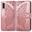 Coque Portefeuille Papillon Livre Cuir Etui Clapet pour Samsung Galaxy A70S Rose