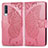 Coque Portefeuille Papillon Livre Cuir Etui Clapet pour Samsung Galaxy A70S Rose Rouge