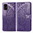 Coque Portefeuille Papillon Livre Cuir Etui Clapet pour Samsung Galaxy A71 4G A715 Violet