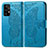 Coque Portefeuille Papillon Livre Cuir Etui Clapet pour Samsung Galaxy A72 4G Bleu