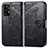 Coque Portefeuille Papillon Livre Cuir Etui Clapet pour Samsung Galaxy A72 5G Noir