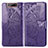 Coque Portefeuille Papillon Livre Cuir Etui Clapet pour Samsung Galaxy A80 Violet