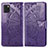 Coque Portefeuille Papillon Livre Cuir Etui Clapet pour Samsung Galaxy A81 Violet