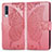 Coque Portefeuille Papillon Livre Cuir Etui Clapet pour Samsung Galaxy A90 5G Rose Rouge