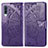 Coque Portefeuille Papillon Livre Cuir Etui Clapet pour Samsung Galaxy A90 5G Violet