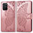 Coque Portefeuille Papillon Livre Cuir Etui Clapet pour Samsung Galaxy A91 Rose