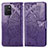 Coque Portefeuille Papillon Livre Cuir Etui Clapet pour Samsung Galaxy A91 Violet