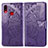 Coque Portefeuille Papillon Livre Cuir Etui Clapet pour Samsung Galaxy M01s Violet