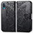 Coque Portefeuille Papillon Livre Cuir Etui Clapet pour Samsung Galaxy M02 Noir