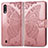 Coque Portefeuille Papillon Livre Cuir Etui Clapet pour Samsung Galaxy M10 Rose