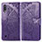 Coque Portefeuille Papillon Livre Cuir Etui Clapet pour Samsung Galaxy M10 Violet