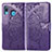 Coque Portefeuille Papillon Livre Cuir Etui Clapet pour Samsung Galaxy M10S Violet