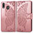 Coque Portefeuille Papillon Livre Cuir Etui Clapet pour Samsung Galaxy M20 Rose