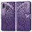 Coque Portefeuille Papillon Livre Cuir Etui Clapet pour Samsung Galaxy M20 Violet