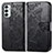 Coque Portefeuille Papillon Livre Cuir Etui Clapet pour Samsung Galaxy M23 5G Noir