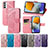 Coque Portefeuille Papillon Livre Cuir Etui Clapet pour Samsung Galaxy M23 5G Petit