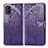 Coque Portefeuille Papillon Livre Cuir Etui Clapet pour Samsung Galaxy M40S Violet