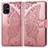 Coque Portefeuille Papillon Livre Cuir Etui Clapet pour Samsung Galaxy M51 Rose