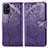 Coque Portefeuille Papillon Livre Cuir Etui Clapet pour Samsung Galaxy M51 Violet